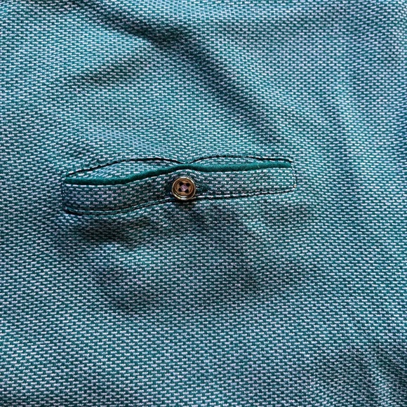 Rodd & Gunn Men’s Short Sleeve Polo Shirt Original Fit XL Green Purple Unique - Picture 4 of 4